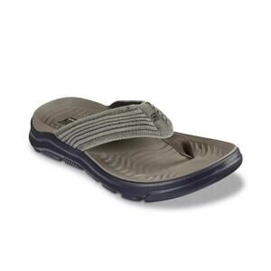 Mens Skechers Alcano Vencino Flip Flops Thong Sandals Sz 7 Relaxed Luxe Comfort